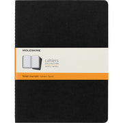 Moleskine Cahier Journals XL Black Ruled Pack 3 - Cafe Supply