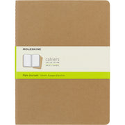 Moleskine Cahier Journals XL Kraft Brown Plain Pack 3 - Cafe Supply