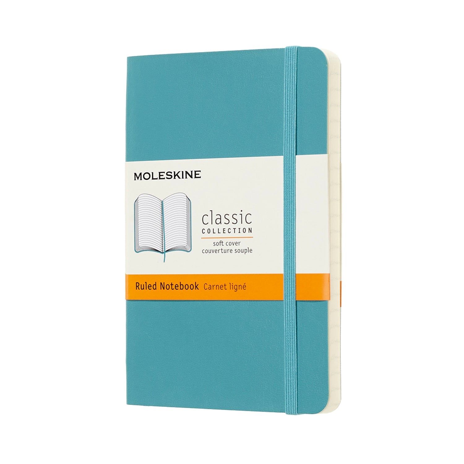 Moleskine Notebook Pocket Ruled Reef Blue Soft  - Cafe Supply