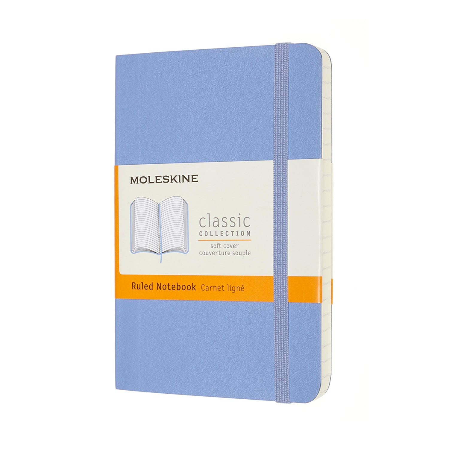 Moleskine Notebook Pocket Ruled Hydrangea Blue Soft - Cafe Supply