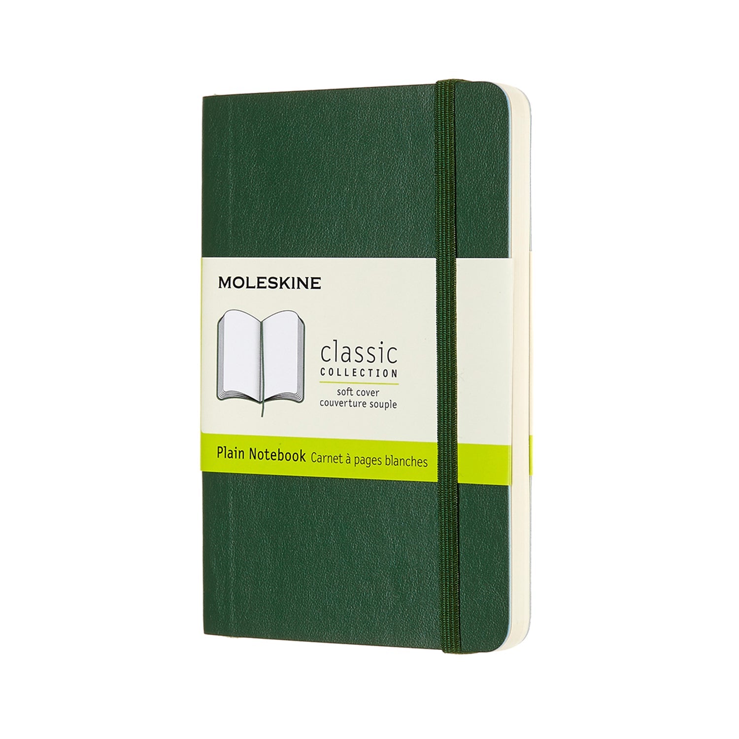 Moleskine Notebook Pocket Myrtle Green Soft Cover Plain - Cafe Supply