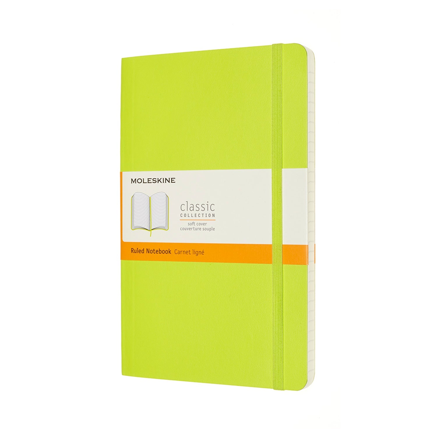 Moleskine Notebook Large Ruled Lemon Green Soft - Cafe Supply