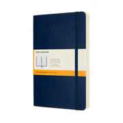 Moleskine Notebook Large Expanded Ruled Sapphire Blue Soft - Cafe Supply
