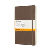 Moleskine Notebook Large Ruled Earth Brown Soft - Cafe Supply
