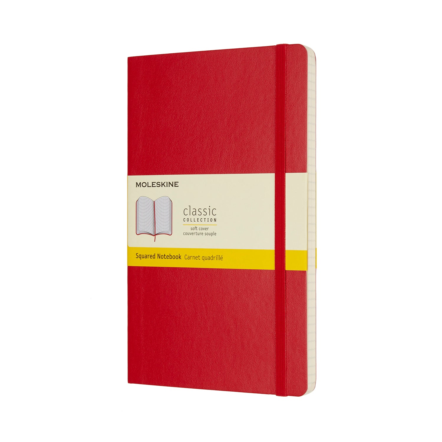 Moleskine Notebook Large Square Scarlet Red Soft Cover - Cafe Supply