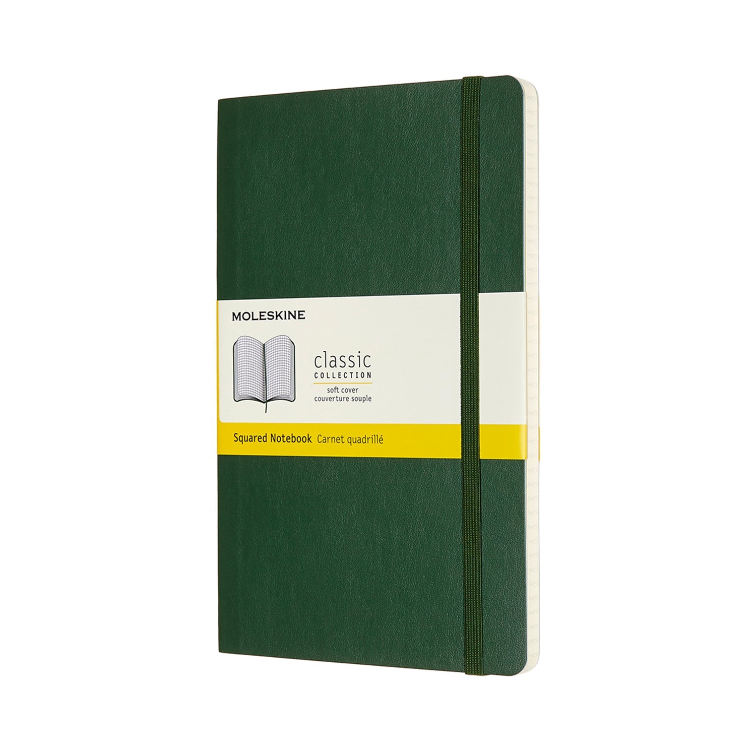 Moleskine Notebook Large Myrtle Green Soft Cover Square - Cafe Supply