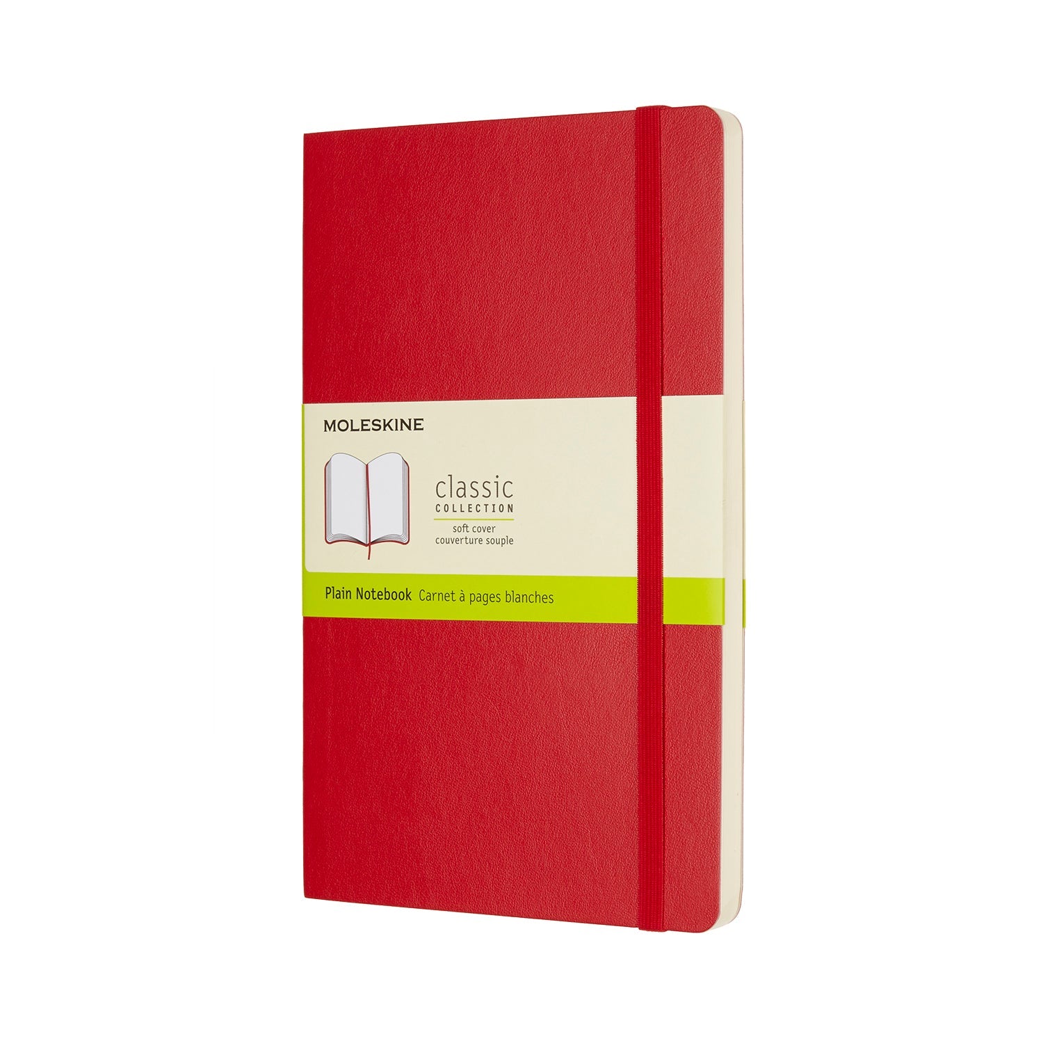 Moleskine Notebook Large Plain Scarlet Red Soft - Cafe Supply