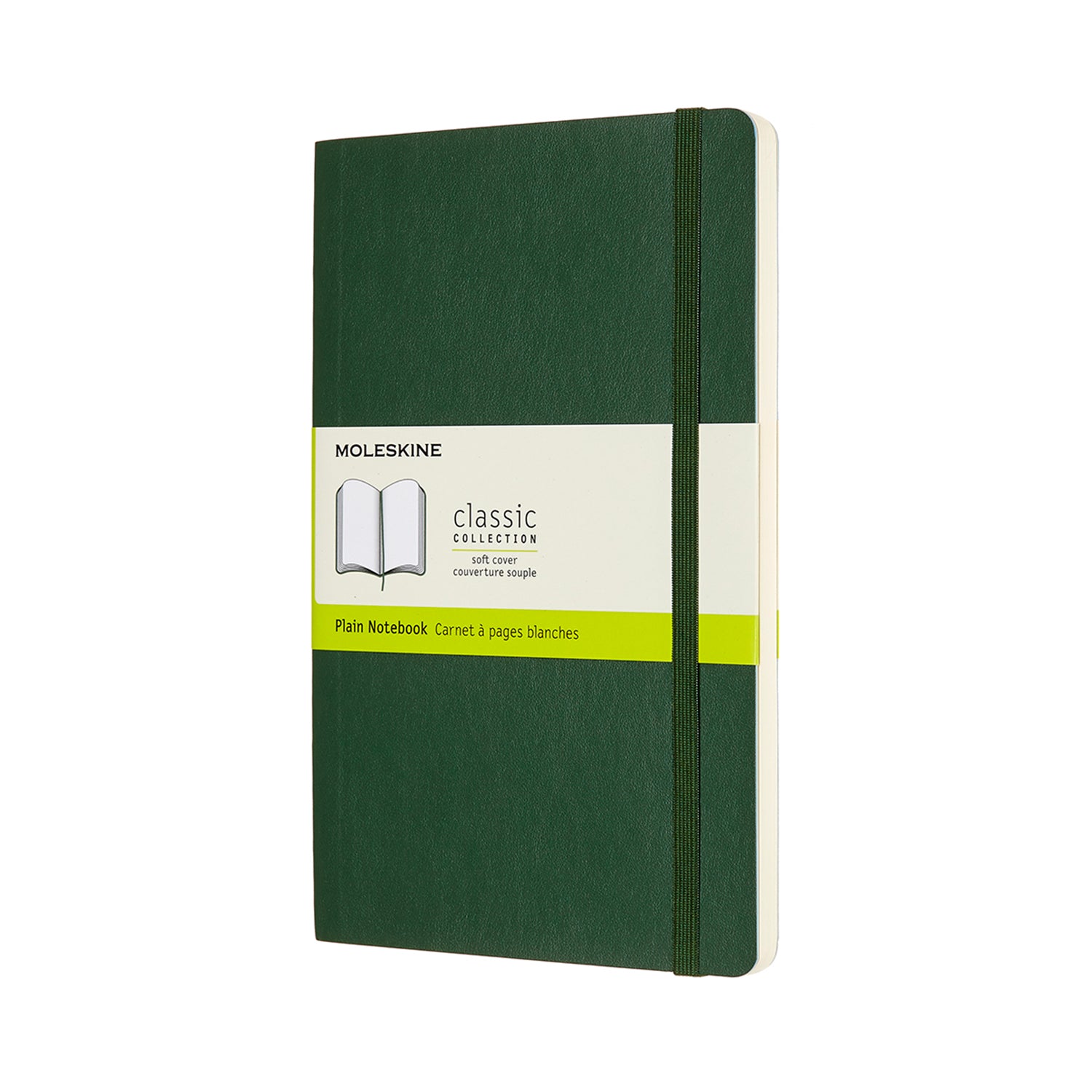 Moleskine Notebook Large Myrtle Green Soft Cover Plain - Cafe Supply