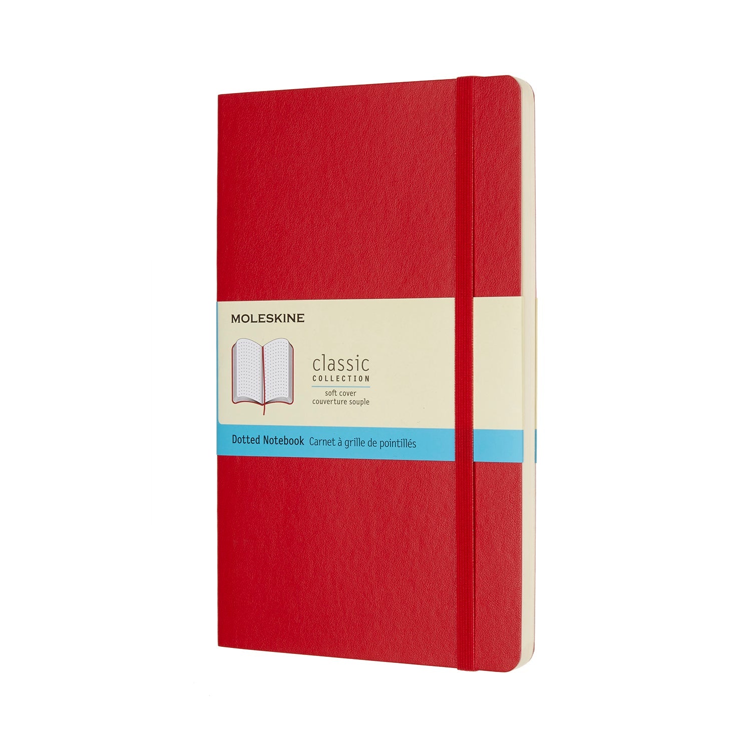 Moleskine Notebook Large Dot Scarlet Red Soft - Cafe Supply