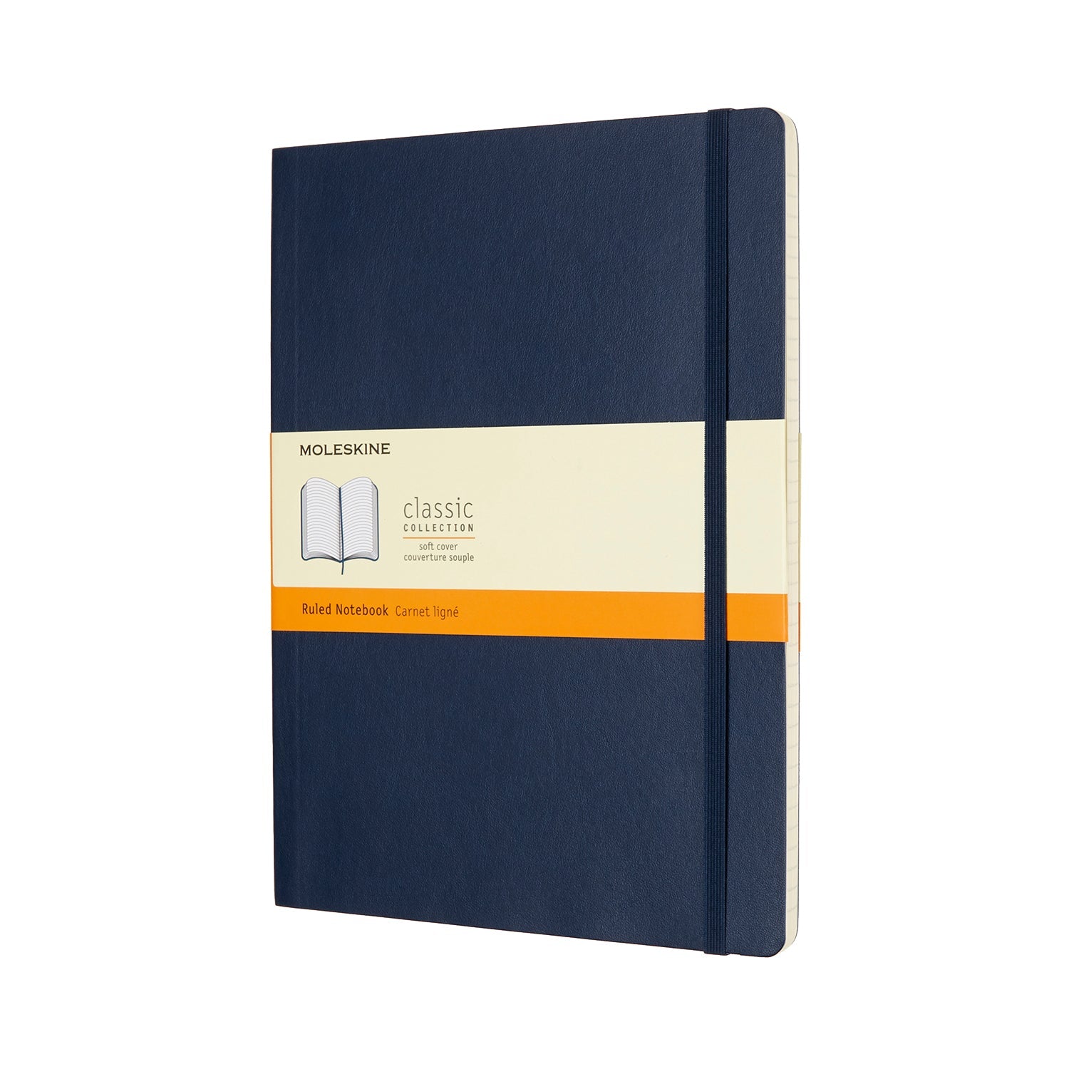 Moleskine Notebook XL Sapphire Blue Soft Cover Ruled - Cafe Supply