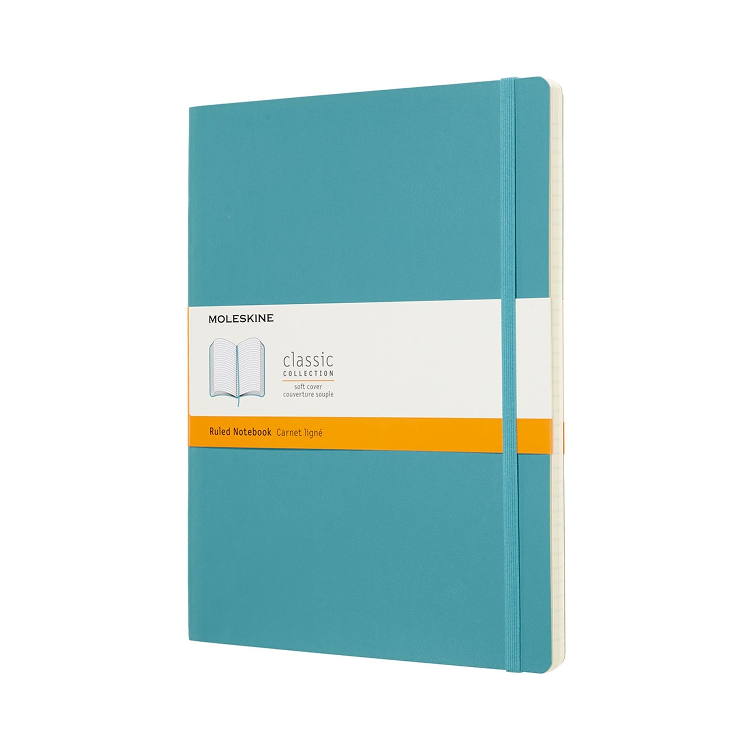 Moleskine Notebook XL Ruled Reef Blue Soft - Cafe Supply