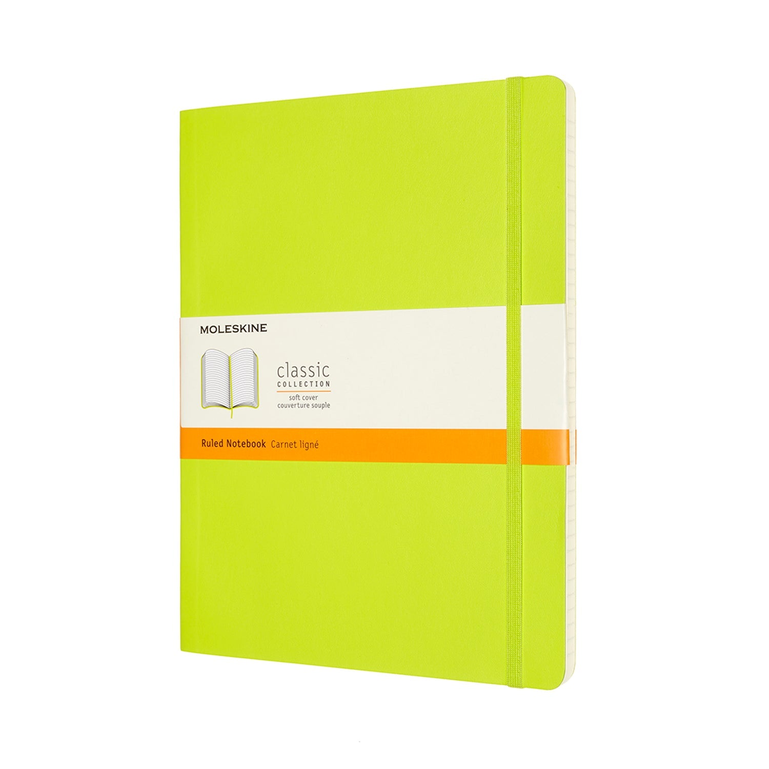 Moleskine Notebook XL Ruled Lemon Green Soft - Cafe Supply