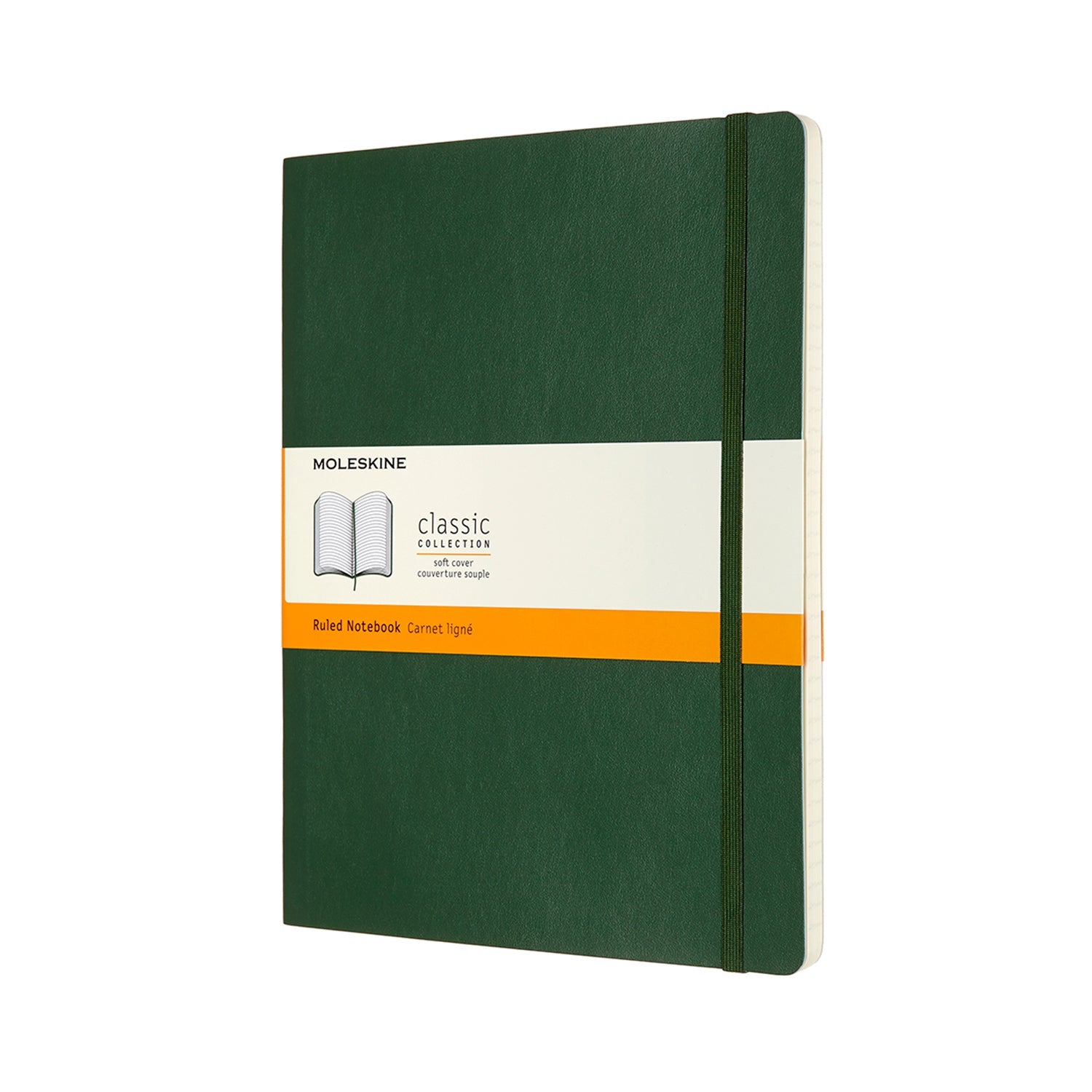 Moleskine Notebook XL Ruled Myrtle Green Soft - Cafe Supply