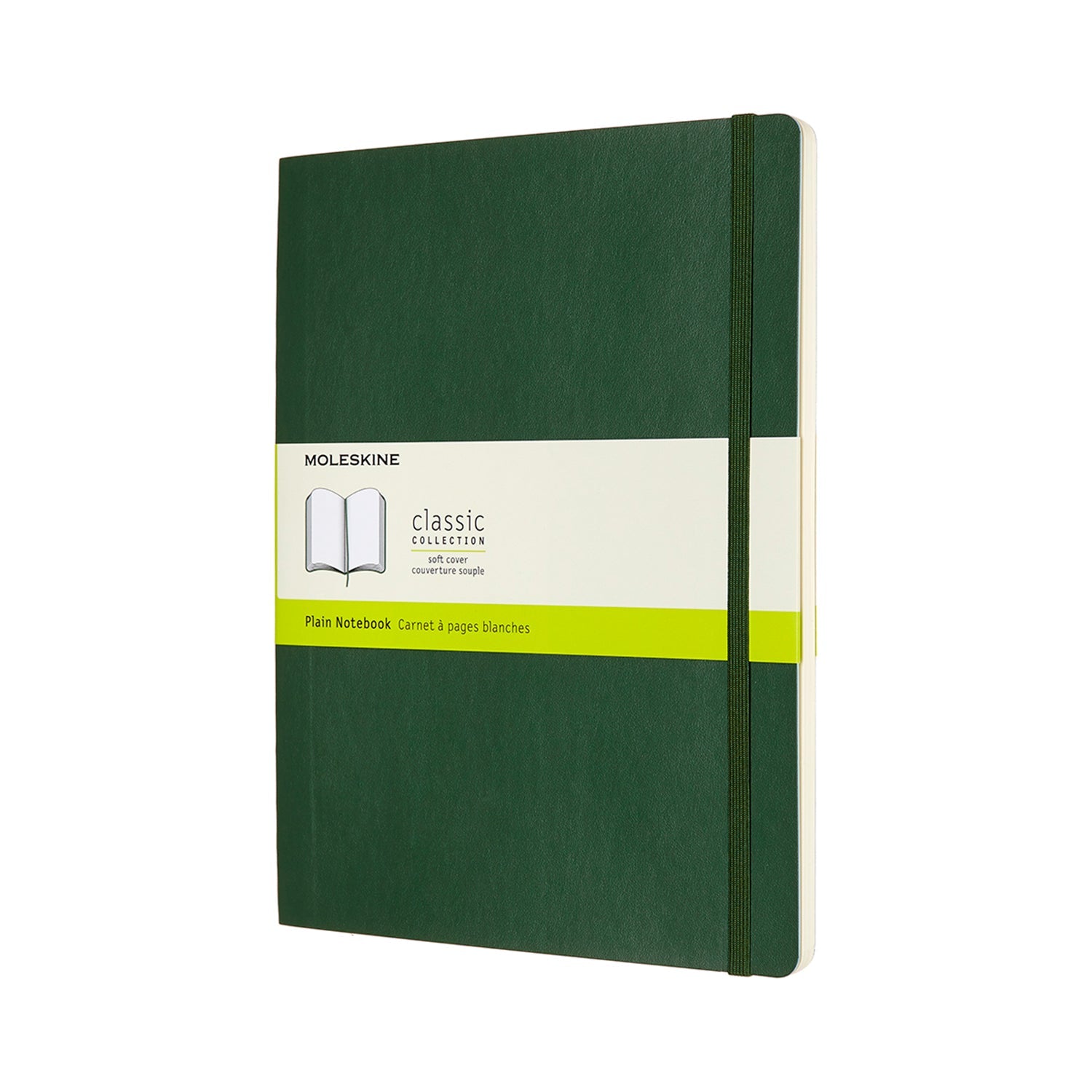 Moleskine Notebook XL Myrtle Green Soft Cover Plain - Cafe Supply