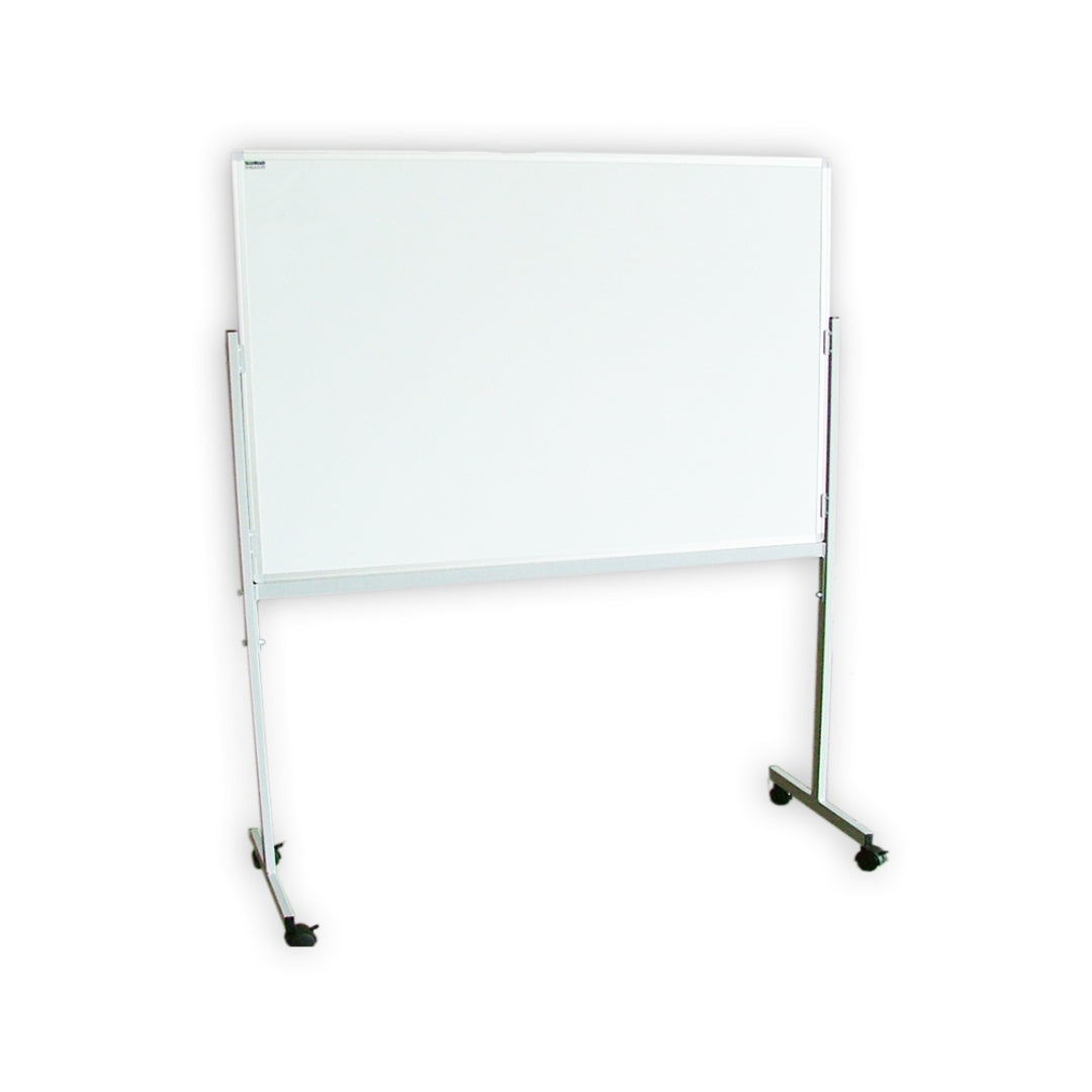 PORCELAIN WHITEBOARD + FIXED MOBILE STAND | Double Sided