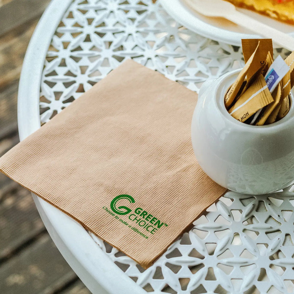 Green Choice Napkins - Kraft - 1/4 fold