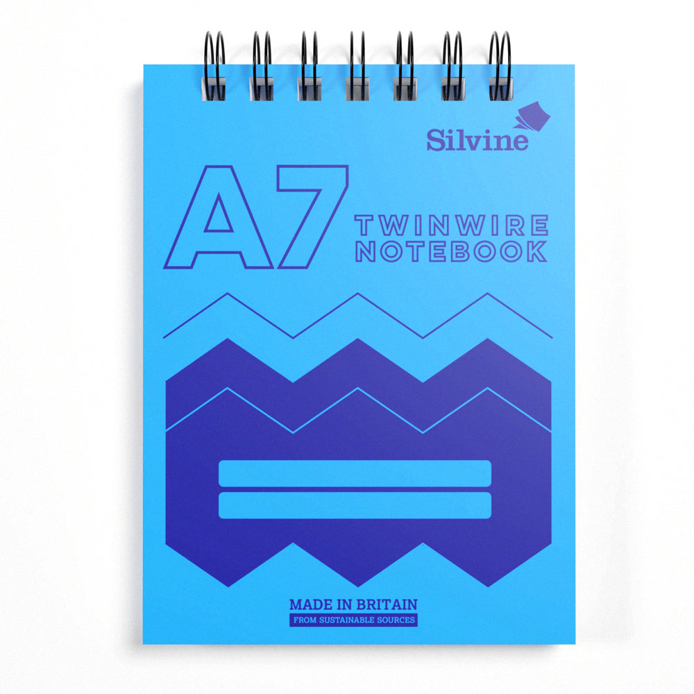 Silvine Twin Wire Polyprop Notebook A7 160 Pages Assorted Colours - Cafe Supply