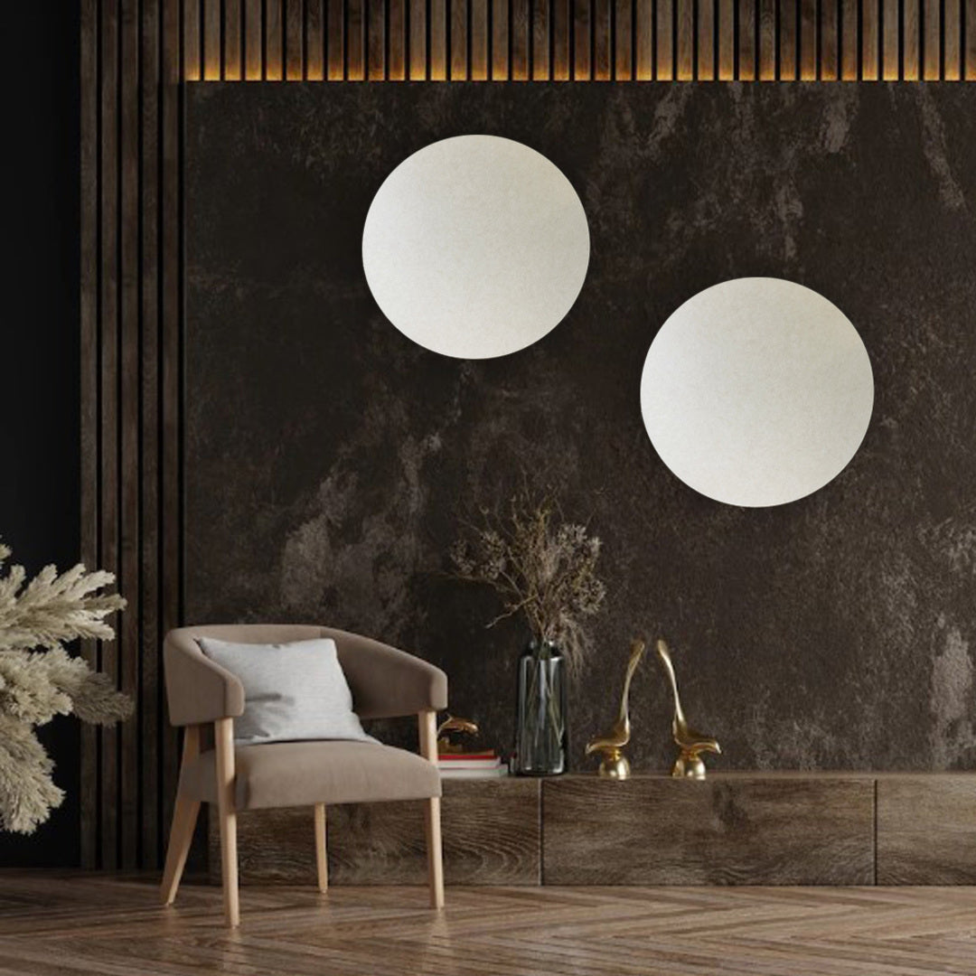 ROUND POLYESTER PINBOARD | 600mm | Nougat