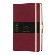 Castelli Notebook Aquarella A5 Ruled Black Cherry - Cafe Supply