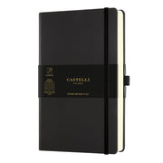 Castelli Notebook Aquarella A5 Ruled Black Sepia - Cafe Supply