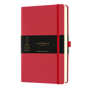 Castelli Notebook Aquarella A5 Ruled Coral Red - Cafe Supply