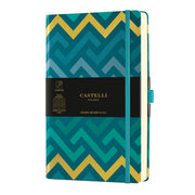 Castelli Notebook Oro A5 Ruled Labyrinths - Cafe Supply