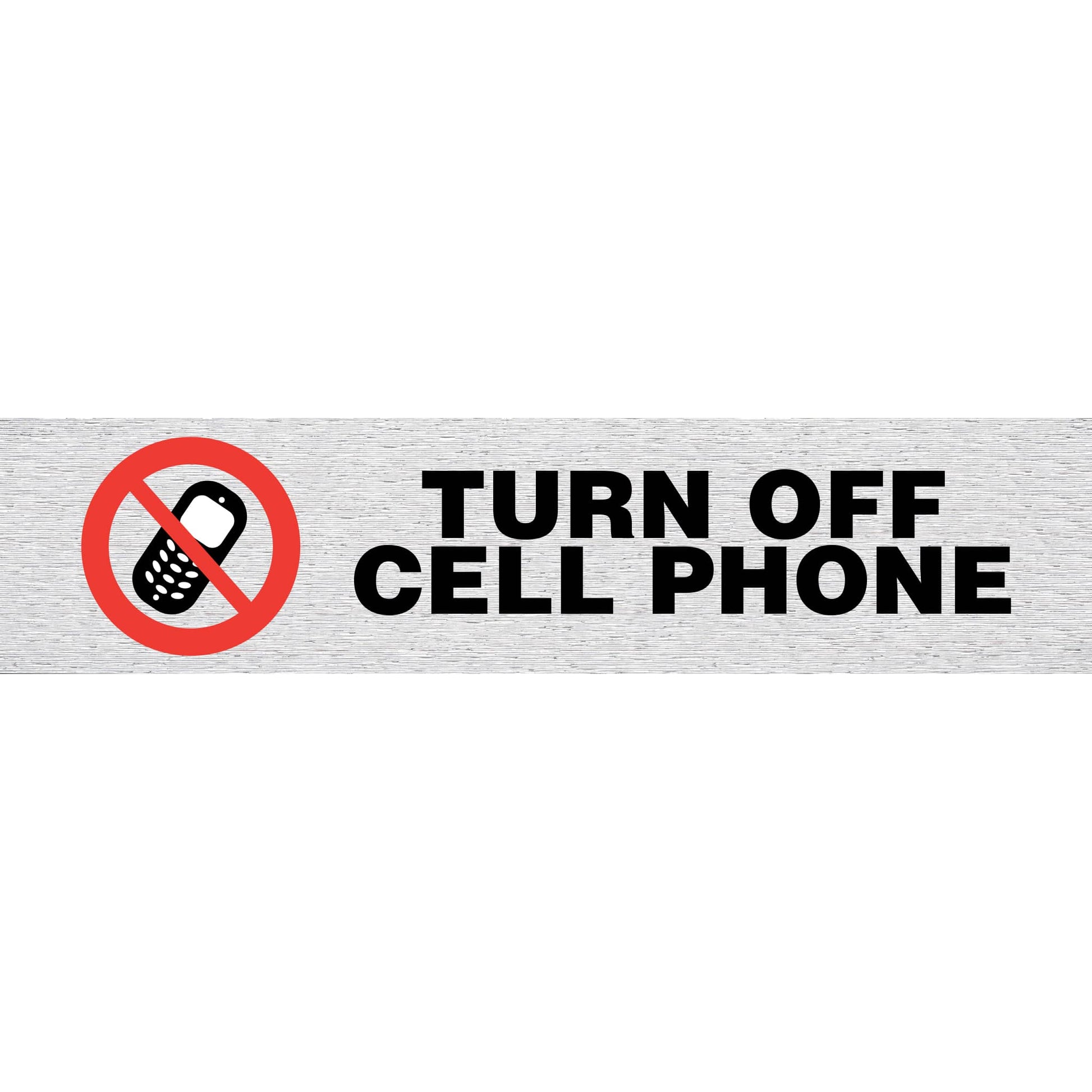Rosebud Sign Turn Off Cell Phone - Cafe Supply