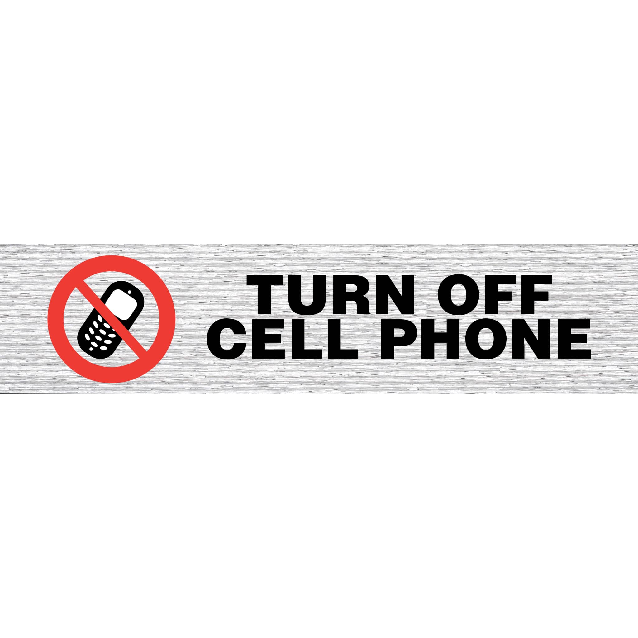 Rosebud Sign Turn Off Cell Phone - Cafe Supply