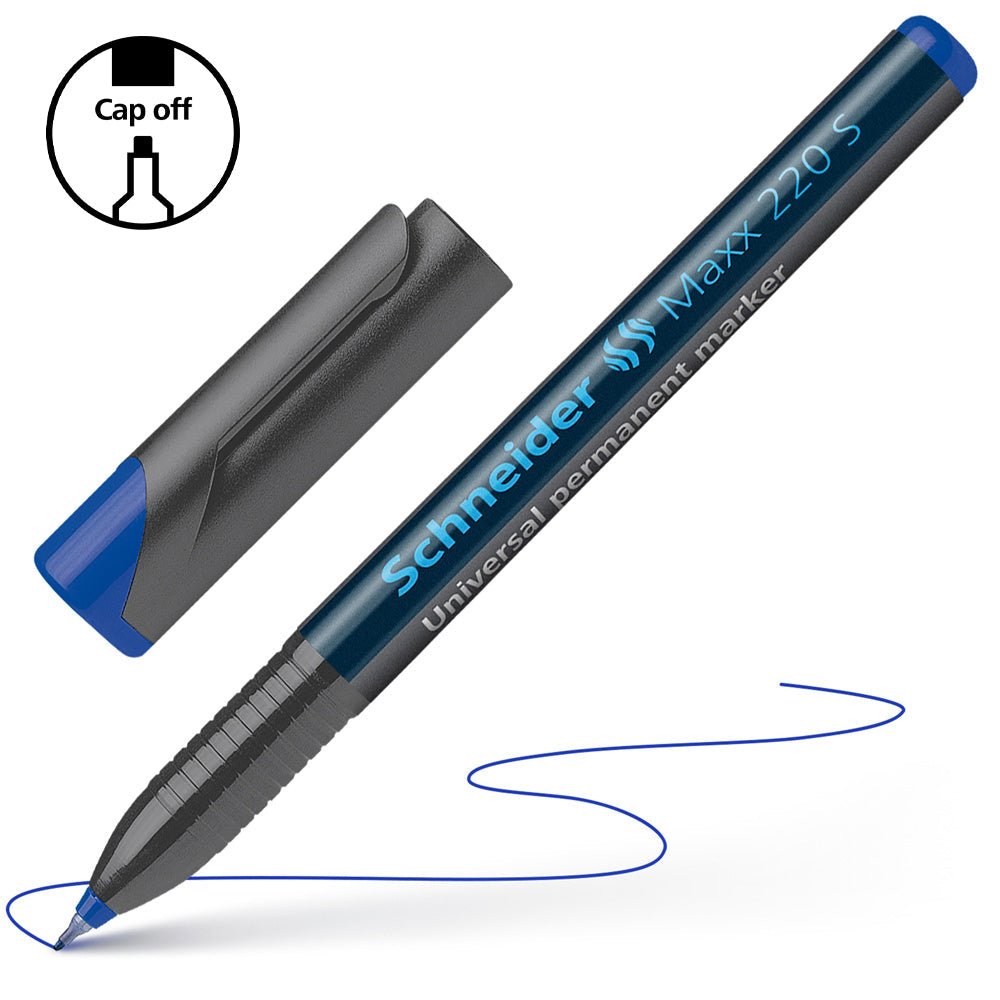 Schneider Permanent Marker Maxx Superfine 220 Blue - Cafe Supply