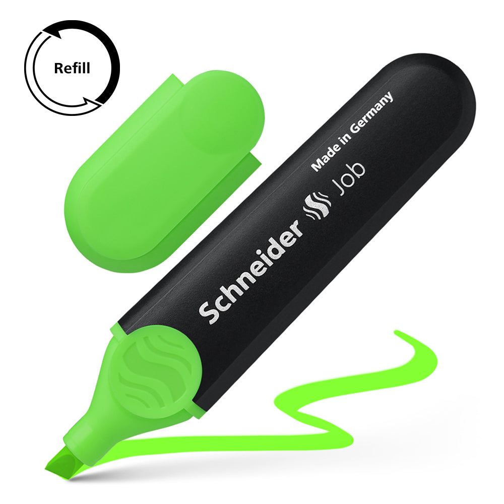 Schneider Highlighter Job Green - Cafe Supply