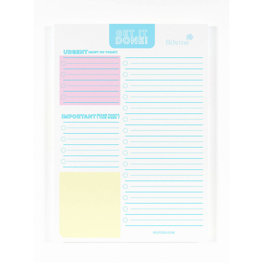Silvine Get It Done A5 Planner Pad 60 Sheets - Cafe Supply