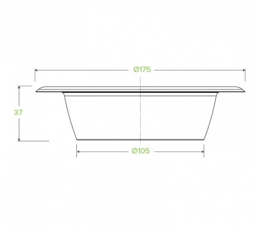 470ML / 16OZ WHITE BIOCANE BOWL - Cafe Supply