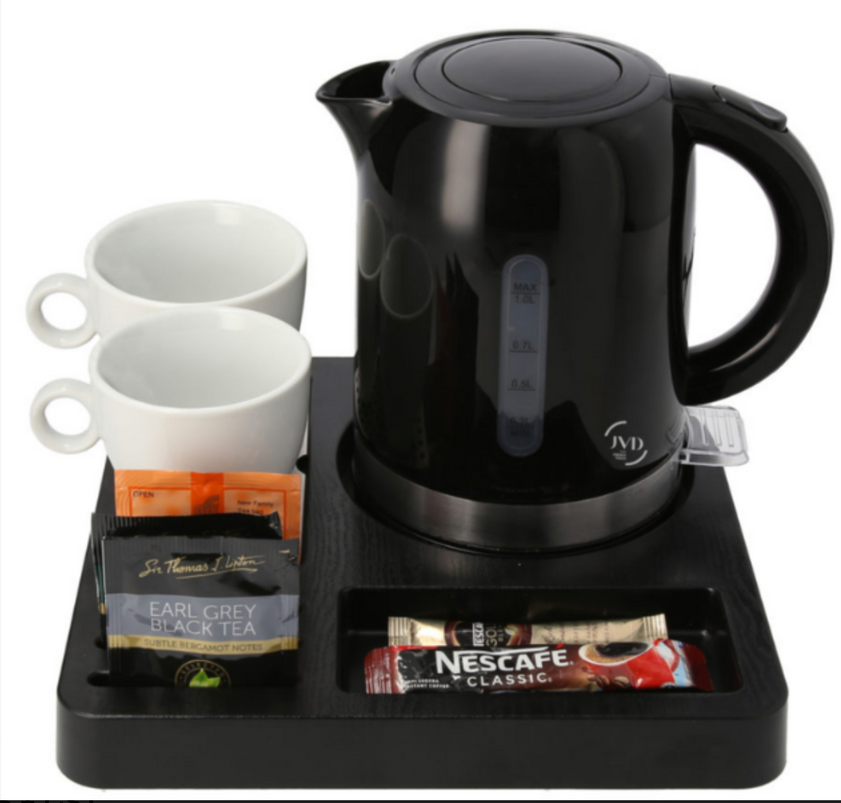 JVD Soho Kettle, 1 Litre, 1500W, Black