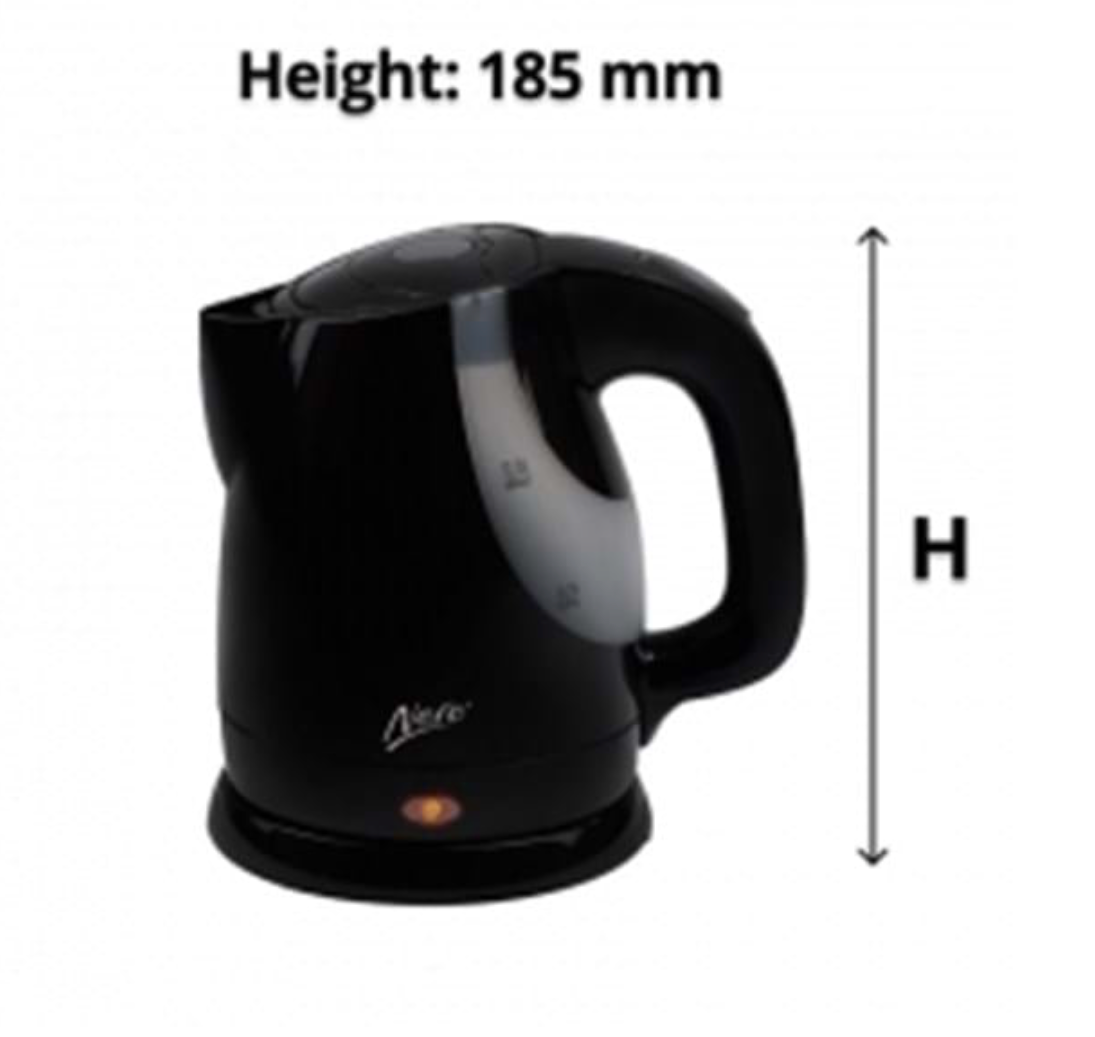 Nero Bambino 0.9L Gloss Black Kettle, 1300W