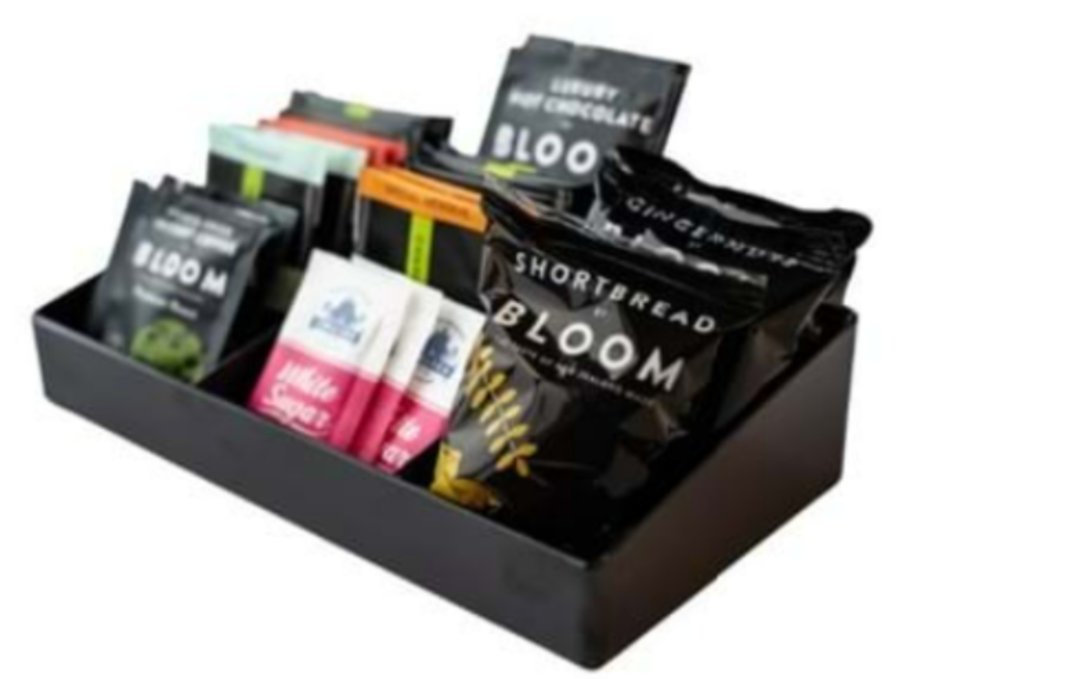 Zen 5 Compartment Sachet Tray, Black