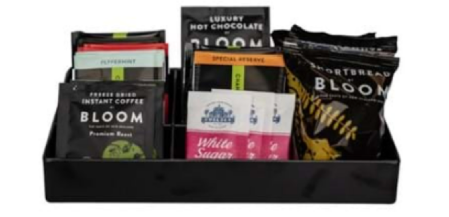 Zen 5 Compartment Sachet Tray, Black