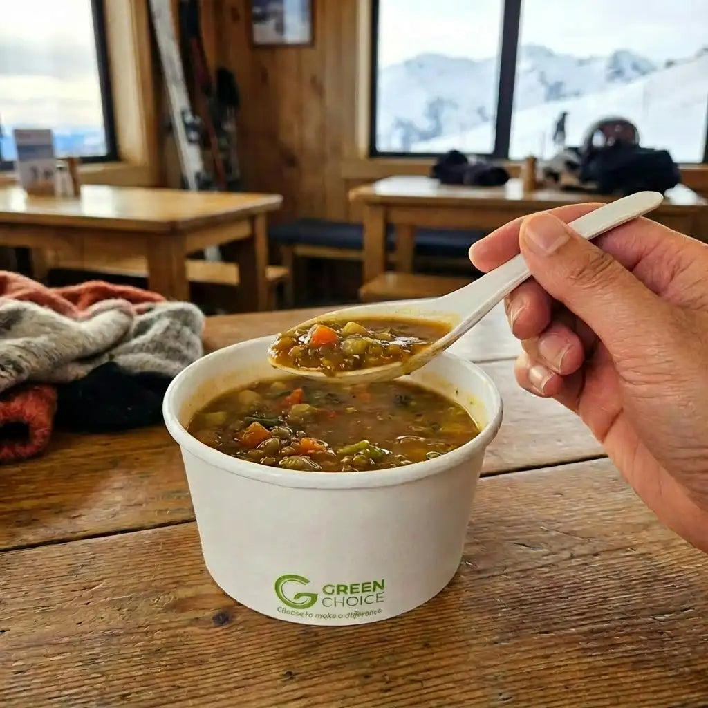 Green Choice Sugarcane Cutlery Soup Spoon