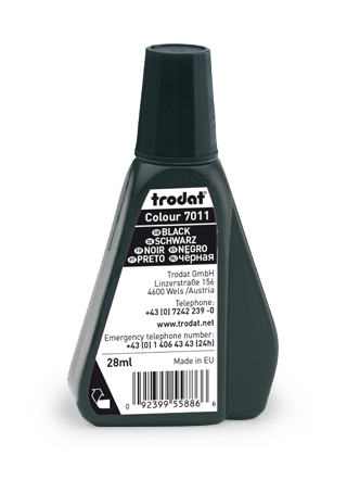Trodat 7750 Textile Ink 28ml Black - Cafe Supply