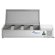 FED-X Salad Bench with Stainless Steel Lid – XVRX1200/380S