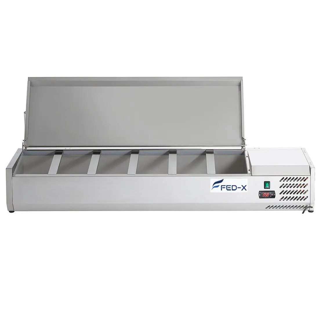 FED-X Salad Bench with Stainless Steel Lid – XVRX1500/380S