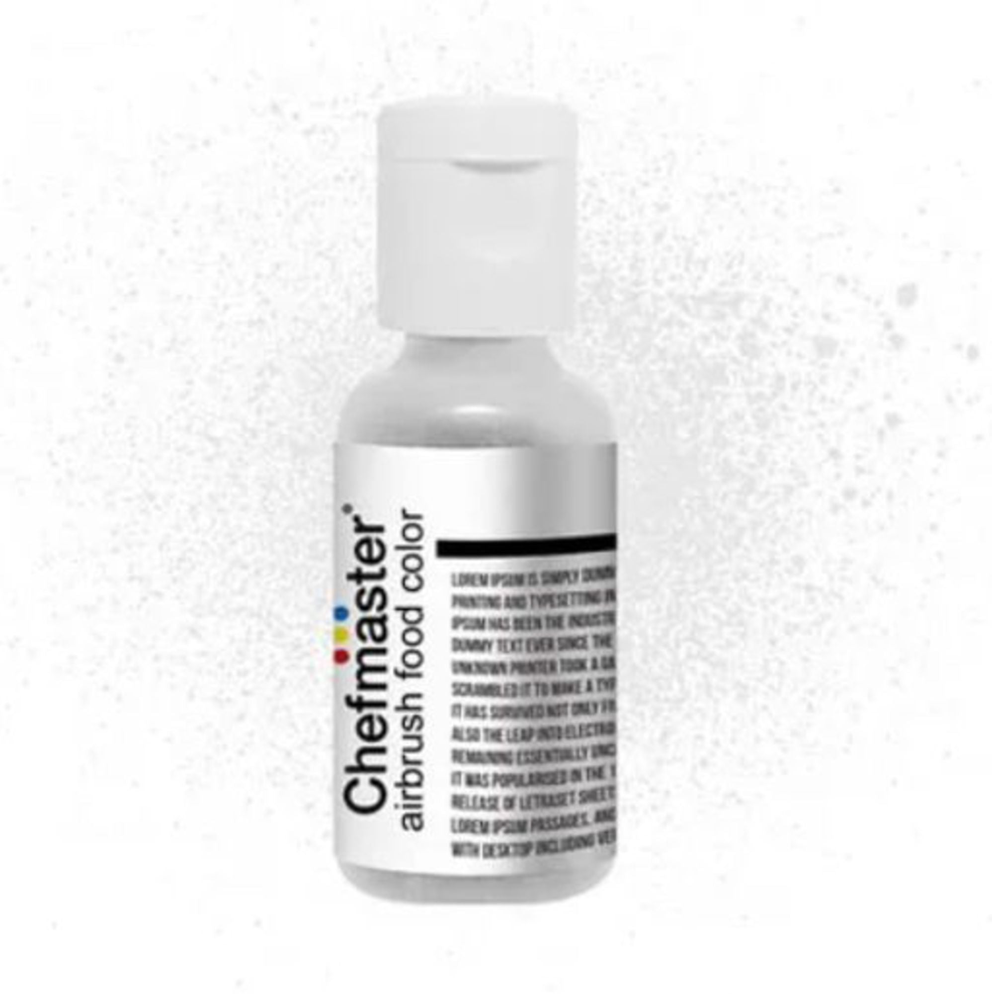 Chefmaster Airbrush Liquid Metallic Pearl .67oz Bottle - Cafe Supply