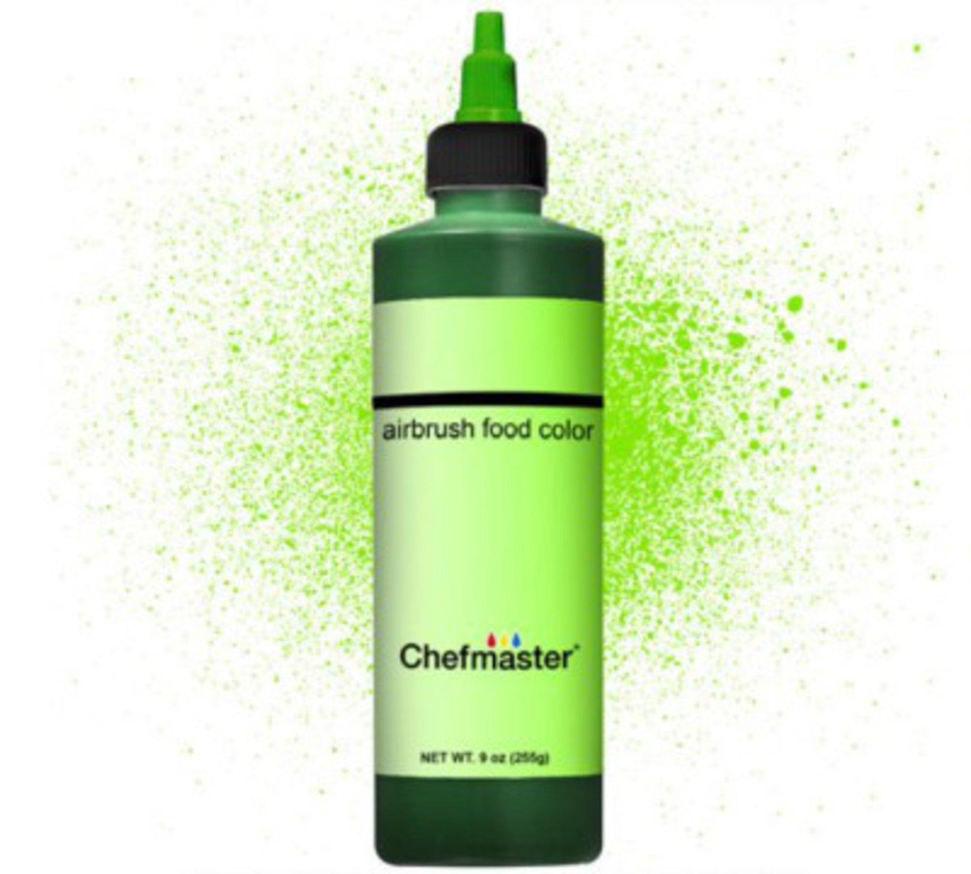 Chefmaster Airbrush Liquid Brite Green 9oz - Cafe Supply