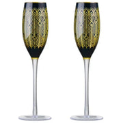 Artland Midnight Peacock Flute Set2 - Cafe Supply