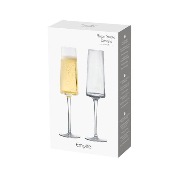 ASD EMPIRE CHAMPAGNE FLUTE SET OF 2 - Cafe Supply