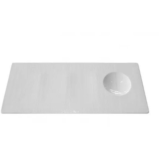 Aura Rect Plate 350X155Mm - Cafe Supply