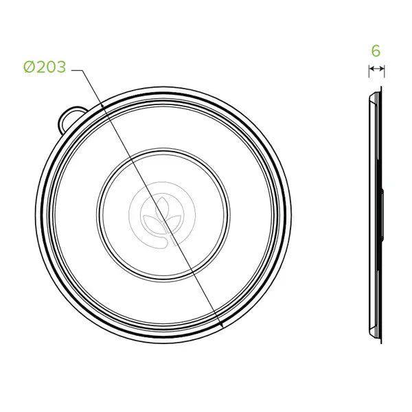 800-1,420ml / 24-48oz Clear PP BioBowl Lid