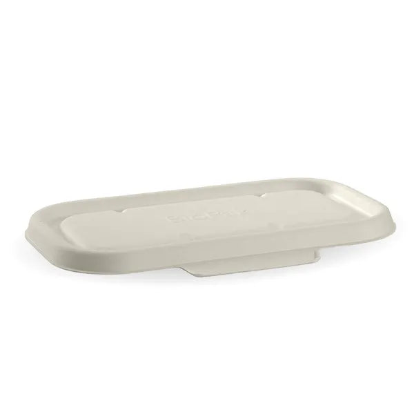 750 & 1,000ml White Plant Fibre Takeaway Lid
