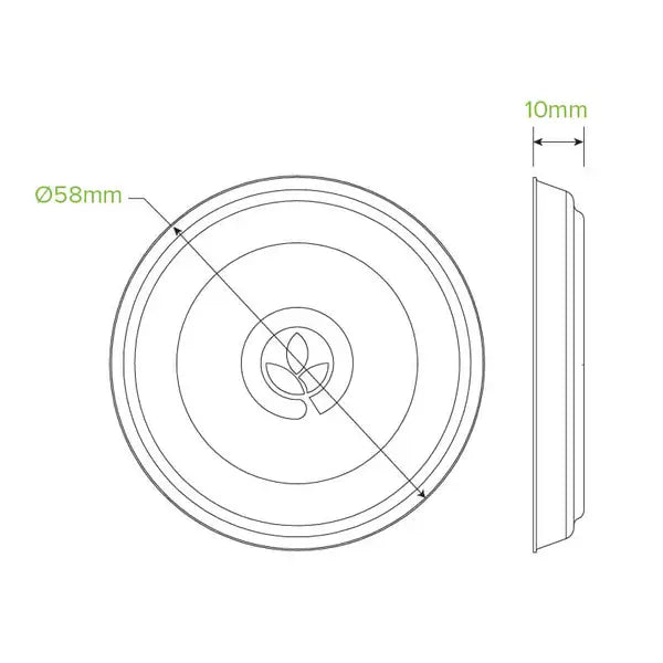 30ml RPET Sauce BioCup Lid