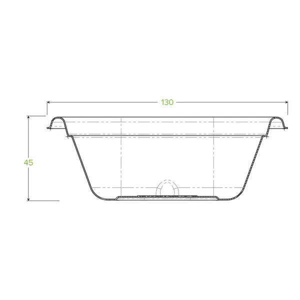 280ml White Plant Fibre Takeaway Base