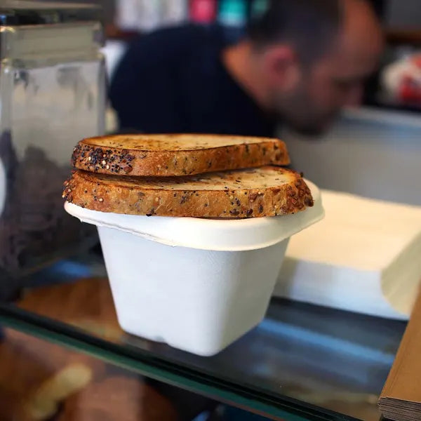 630ml White Plant Fibre Takeaway Base